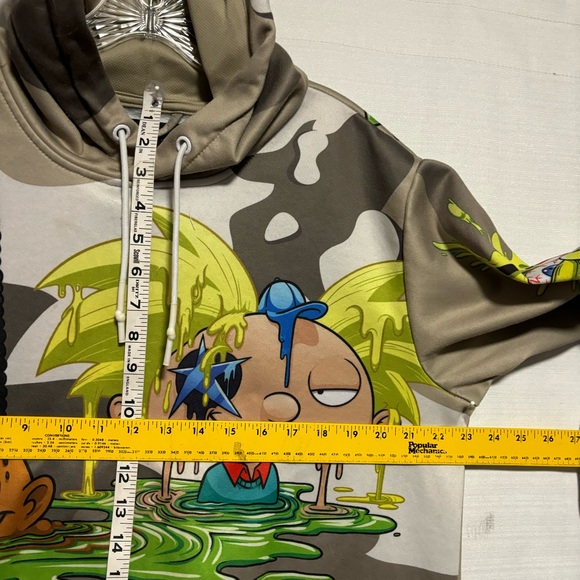 Members Only Nickelodeon Mash Up Pullover Hoodie-Hey Arnold SpongeBob Rugrats M - Picture 9 of 16